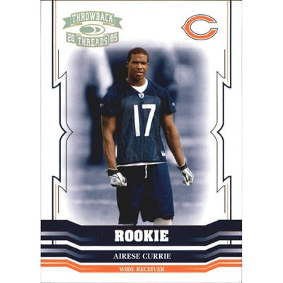 2005 Throwback Threads Gold Holofoil #177 Airese Currie