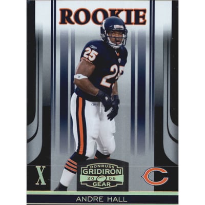 2006 Donruss Gridiron Gear Gold Holofoil X's #104 Andre Hall
