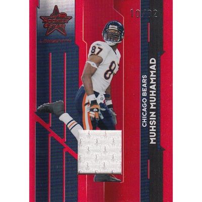 2006 Leaf Rookies and Stars Longevity Target Materials Ruby #19 Muhsin Muhammad/82