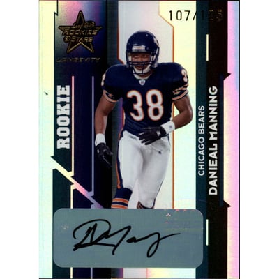 2006 Leaf Rookies and Stars Longevity Target Rookie Autographs #179 Danieal Manning/125