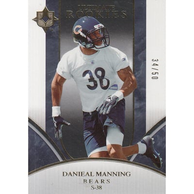 2006 Ultimate Collection Gold #288 Danieal Manning