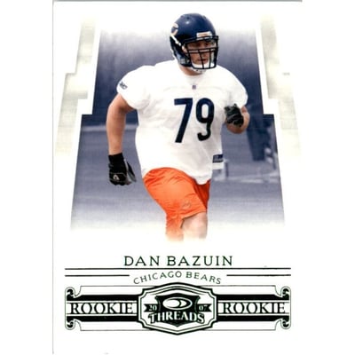 2007 Donruss Threads Retail Green #199 Dan Bazuin