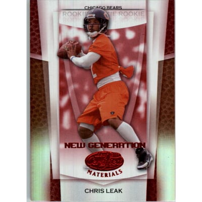 2007 Leaf Certified Materials Mirror Red #157 Chris Leak