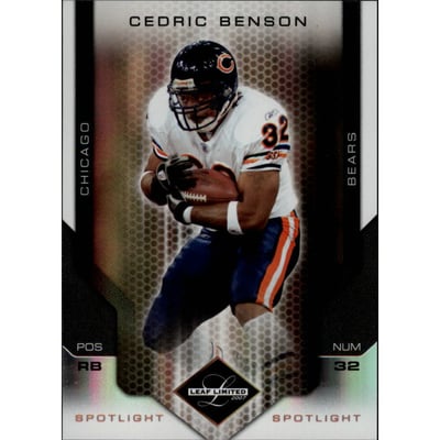 2007 Leaf Limited Bronze Spotlight #18 Cedric Benson