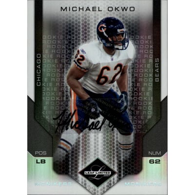 2007 Leaf Limited Monikers Autographs Silver #281 Michael Okwo
