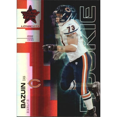 2007 Leaf Rookies and Stars Longevity Ruby #131 Dan Bazuin