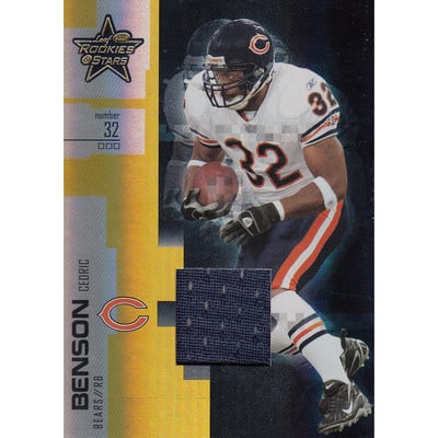 2007 Leaf Rookies and Stars Materials Gold #15 Cedric Benson/125