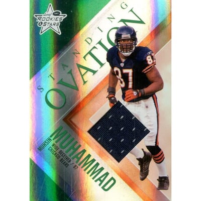 2007 Leaf Rookies and Stars Standing Ovation Materials Green #18 Muhsin Muhammad