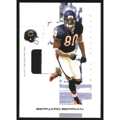 2007 Playoff NFL Playoffs Materials Silver Prime #16 Bernard Berrian