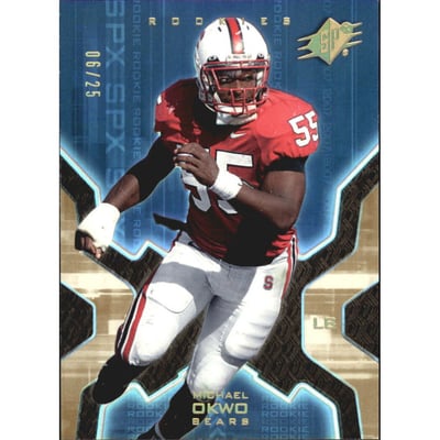 2007 SPx Gold Holofoil Rookies #145 Michael Okwo