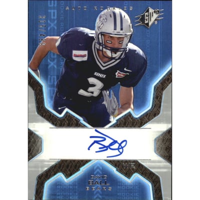 2007 SPx #168 David Ball AU RC