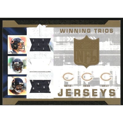 2007 SPx Winning Trios Jerseys #OBM Kyle Orton/Cedric Benson/Muhsin Muhammad