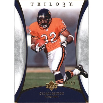 2007 Upper Deck Trilogy Gold #18 Cedric Benson