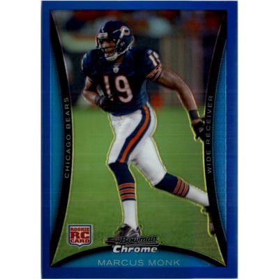 2008 Bowman Chrome Blue Refractors #BC100 Marcus Monk