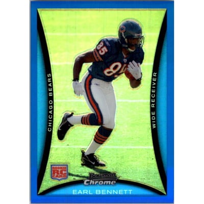 2008 Bowman Chrome Blue Refractors #BC95 Earl Bennett