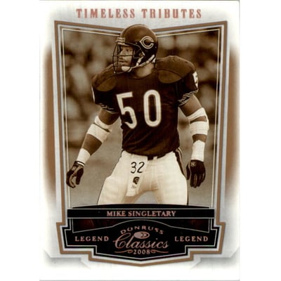 2008 Donruss Classics Timeless Tributes Bronze #123 Mike Singletary