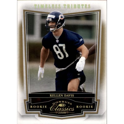 2008 Donruss Classics Timeless Tributes Gold #240 Kellen Davis