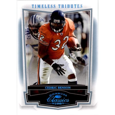 2008 Donruss Classics Timeless Tributes Platinum #16 Cedric Benson