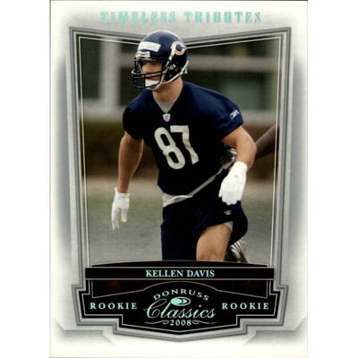 2008 Donruss Classics Timeless Tributes Silver #240 Kellen Davis