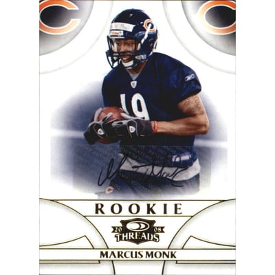 2008 Donruss Threads #209 Marcus Monk AU/350 RC