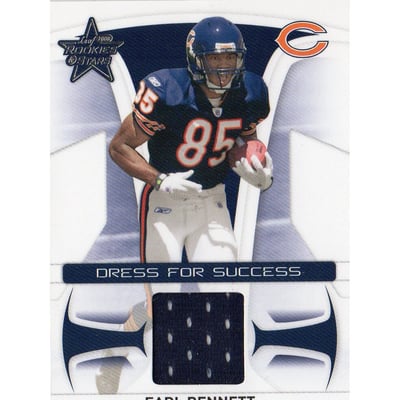 2008 Leaf Rookies and Stars Dress for Success Jerseys #DS29 Earl Bennett