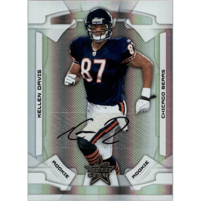 2008 Leaf Rookies and Stars Rookie Autographs Holofoil #153 Kellen Davis/50