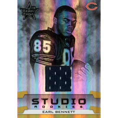 2008 Leaf Rookies and Stars Studio Rookies Materials #24 Earl Bennett