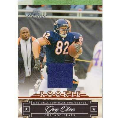 2008 Playoff Prestige Rookie Review Materials #178 Greg Olsen