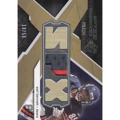 2008 SPx Winning Materials SPX Patch 50 #WMEB Earl Bennett