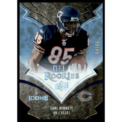 2008 Upper Deck Icons Blue Die Cut #101 Earl Bennett/85