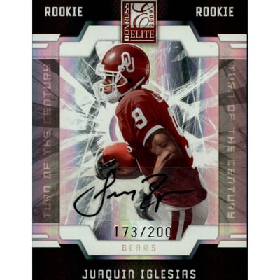 2009 Donruss Elite Turn of the Century Autographs #153 Juaquin Iglesias/200