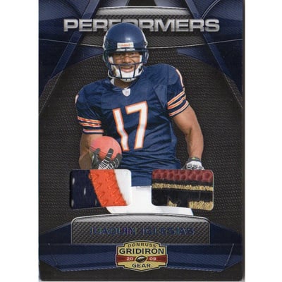 2009 Donruss Gridiron Gear Performers Materials Combos Prime #27 Juaquin Iglesias