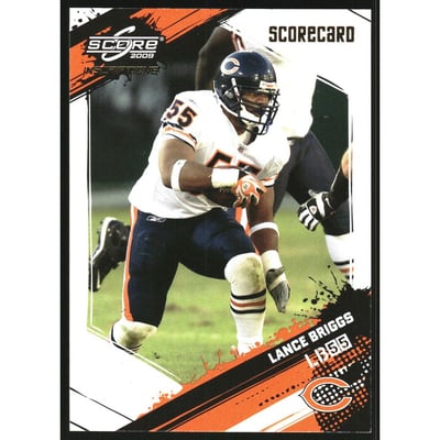 2009 Score Inscriptions Scorecard #54 Lance Briggs