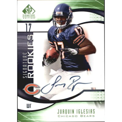 2009 SP Signature #225 Juaquin Iglesias AU RC
