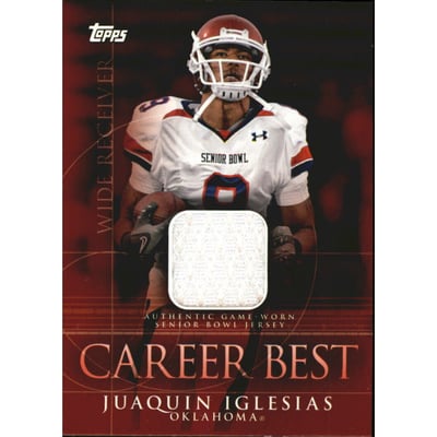 2009 Topps Career Best Jerseys #JI Juaquin Iglesias B