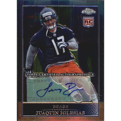 2009 Topps Chrome Rookie Autographs #TC168 Juaquin Iglesias F