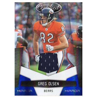2010 Certified Mirror Blue Materials #25 Greg Olsen/100