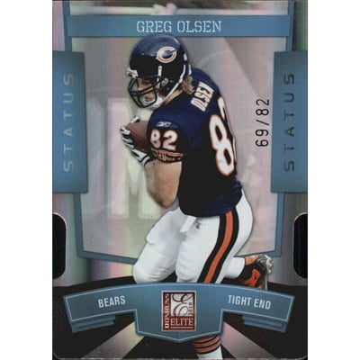 2010 Donruss Elite Status #16 Greg Olsen/82