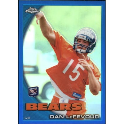 2010 Topps Chrome Blue Refractors #C36 Dan LeFevour