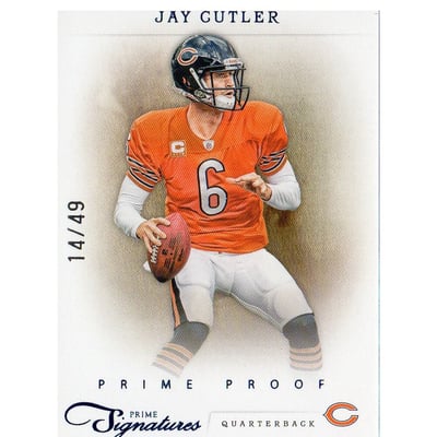 2011 Prime Signatures Prime Proof Blue #85 Jay Cutler
