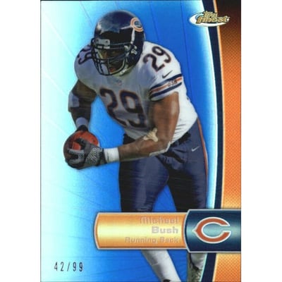 2012 Finest Blue Refractors #25 Michael Bush