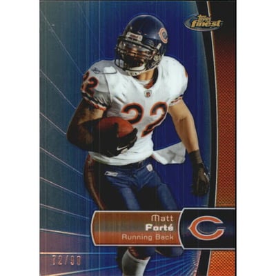 2012 Finest Blue Refractors #36 Matt Forte