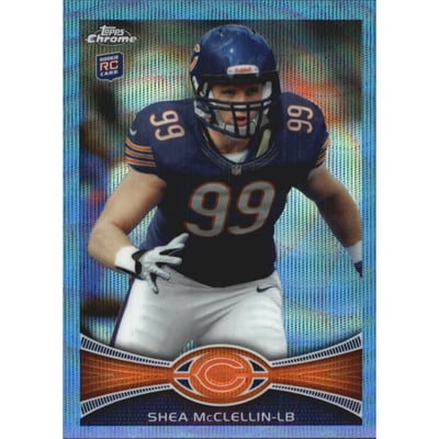 2012 Topps Chrome Blue Wave Refractors #BW123 Shea McClellin