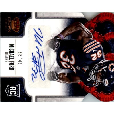2013 Crown Royale Rookie Signatures Red #173 Michael Ford/49