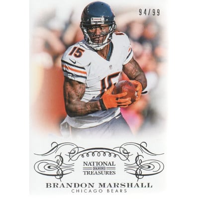 2013 Panini National Treasures #16 Brandon Marshall