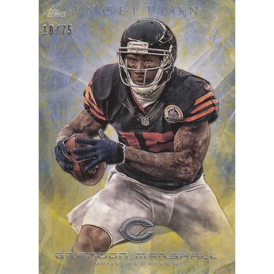 2013 Topps Inception Yellow #12 Brandon Marshall