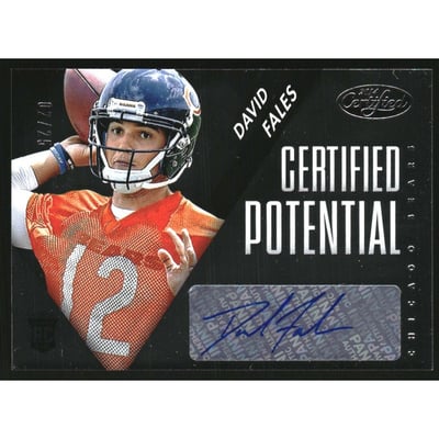 2014 Certified Potential Autographs #PDF David Fales/25