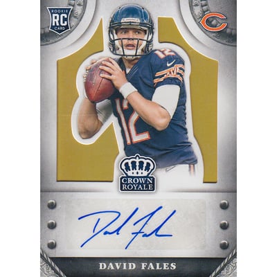 2014 Crown Royale Rookie Signatures Gold #SDF David Fales/20