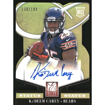 2014 Elite Status Gold #154 Ka'Deem Carey AU/199