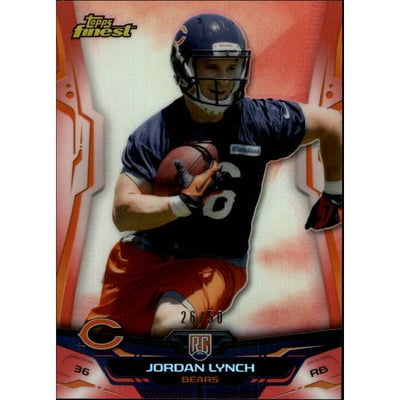 2014 Finest Red Refractors #131 Jordan Lynch